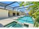 Screened-in pool with spa, perfect for outdoor relaxation at 1020 Golf Course Pkwy, Davenport, FL 33837