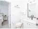 Clean and modern bathroom with white vanity, black fixtures, and a shower at 733 Calabria Ave, Davenport, FL 33897