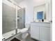 Clean bathroom with shower, toilet and vanity at 420 Watusi Way, St Cloud, FL 34772