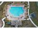 Overhead view of community pool and surrounding area at 420 Watusi Way, St Cloud, FL 34772
