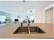 Kitchen sink with double basin and modern faucet at 420 Watusi Way, St Cloud, FL 34772