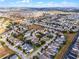 Aerial view of a residential neighborhood with houses and pools at 673 Copeland Dr, Haines City, FL 33844