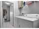 Convenient laundry room with washer and dryer at 673 Copeland Dr, Haines City, FL 33844