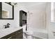 Clean bathroom, featuring a tub shower combo at 723 Florida Pkwy, Kissimmee, FL 34743