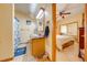 Clean bathroom with shower/tub combo and built-in vanity at 2801 S Granada Blvd, Kissimmee, FL 34746