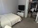 Bedroom with a double bed and built-in closet at 308 Coventry Estates Blvd, Deltona, FL 32725