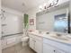 Double vanity bathroom with tub and shower at 4191 Oaktree Drive, Davenport, FL 33837