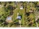 Overhead view of house, yard, and nearby construction at 4950 Nova Ave, St Cloud, FL 34773