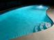 Inviting swimming pool with blue tile and steps at 916 S Park Ct, Kissimmee, FL 34741