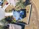 Aerial view highlighting home's solar panels and fenced backyard at 513 Big Black Way, Kissimmee, FL 34759