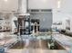 Modern kitchen with stainless steel sink and marble countertops at 513 Big Black Way, Kissimmee, FL 34759