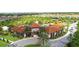 Aerial view of resort pool, tennis courts, and community at 4626 Terrasonesta Dr, Davenport, FL 33837