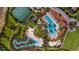 Aerial view of resort amenities including pools and tennis courts at 4626 Terrasonesta Dr, Davenport, FL 33837