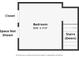 Floor plan shows an upstairs bedroom with closet and stairs leading down at 720 Siena Palm Dr # 202, Celebration, FL 34747