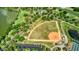 Community baseball field with seating at 521 Milano Rd, Kissimmee, FL 34759