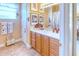 Bathroom with single vanity and updated fixtures at 521 Milano Rd, Kissimmee, FL 34759