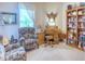 Cozy office space with built-in bookshelves and comfortable seating at 521 Milano Rd, Kissimmee, FL 34759