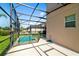 Enjoy this private pool and patio area with a fenced enclosure at 8958 Sugar Palm Rd, Kissimmee, FL 34747