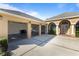 Spacious three-car garage with ample storage space and overhead storage at 1280 Osprey Landing Dr, Lakeland, FL 33813