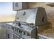 Stainless steel grill with multiple burners in outdoor kitchen at 1280 Osprey Landing Dr, Lakeland, FL 33813