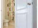 Clean bathroom with shower, toilet, and decorative shower curtain at 3112 Armstrong Spring Dr, Kissimmee, FL 34744