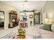 Spacious living room with vaulted ceiling and comfy sofa at 9460 Sw 84Th Ter # F, Ocala, FL 34481