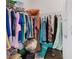 Large walk-in closet with ample hanging and shelving space at 590 Tanaro Ln, Haines City, FL 33844