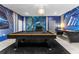 Basement game room with pool table, air hockey, and themed decor at 2901 Protagonist St, Kissimmee, FL 34746