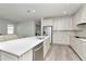Modern kitchen with island and stainless steel appliances at 1991 Spring Shower Cir, Kissimmee, FL 34744