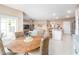 Casual dining area with a view into the living room and kitchen at 5688 Siltstone St, Lakeland, FL 33811