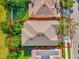 Aerial view showcasing house layout and backyard at 625 Legacy Park Dr, Casselberry, FL 32707