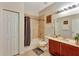 Clean bathroom with tub, toilet, and vanity at 625 Legacy Park Dr, Casselberry, FL 32707