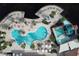 Resort-style pool with water slide at 2705 Bushman Dr, Kissimmee, FL 34746