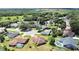 Aerial view of a residential neighborhood with a single Gathering home at 2163 Rainbower Ct, Lakeland, FL 33810