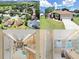 Collage showcasing an exterior, kitchen, and bathroom of a single Gathering home at 2163 Rainbower Ct, Lakeland, FL 33810
