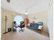 Multi-purpose bedroom with a desk, futon and ample closet space at 2163 Rainbower Ct, Lakeland, FL 33810