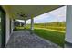 Enjoy the water view from this covered patio at 485 Adams View Ln, Auburndale, FL 33823