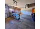 Spacious garage with workbench and ample storage at 5446 Pebble Beach Dr, Lakeland, FL 33812