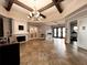 Elegant community clubhouse lobby with fireplace at 210 Kenny Blvd, Haines City, FL 33844