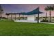 Outdoor community stage with shade structure at 8322 Sw 52Nd Lane Rd, Ocala, FL 34481