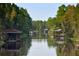 Calm canal with waterfront homes and docks at 7811 Red Grange Blvd, Indian Lake Estates, FL 33855