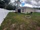 Large backyard with patio and spacious grassy area at 319 Hibiscus Dr, Kissimmee, FL 34759