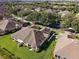 Aerial view of a house with a large backyard at 7067 Sw 91St Ct, Ocala, FL 34481