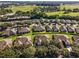 Aerial view of houses and green spaces at 7067 Sw 91St Ct, Ocala, FL 34481