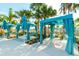 Relaxing pool area with shaded cabanas and lounge chairs at 2174 Fleming Mist Pl, Kissimmee, FL 34747