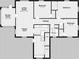 Floor plan showcasing a 3-bedroom, 1-bathroom home with living room, dining area, kitchen, laundry, and screened porch at 540 Francis Blvd, Lakeland, FL 33801