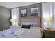Bright bedroom with king-size bed and stylish decor at 2857 Bookmark Dr, Kissimmee, FL 34746