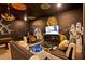 Star Wars themed game room with pool table, comfortable seating, and large TV at 2857 Bookmark Dr, Kissimmee, FL 34746