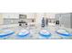 Kitchen island with granite countertop, perfect for casual dining at 1959 Tropical Palms Cir, Kissimmee, FL 34747