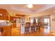 Inviting kitchen with breakfast bar and views into dining area at 1 John Anderson Dr # 604, Ormond Beach, FL 32176